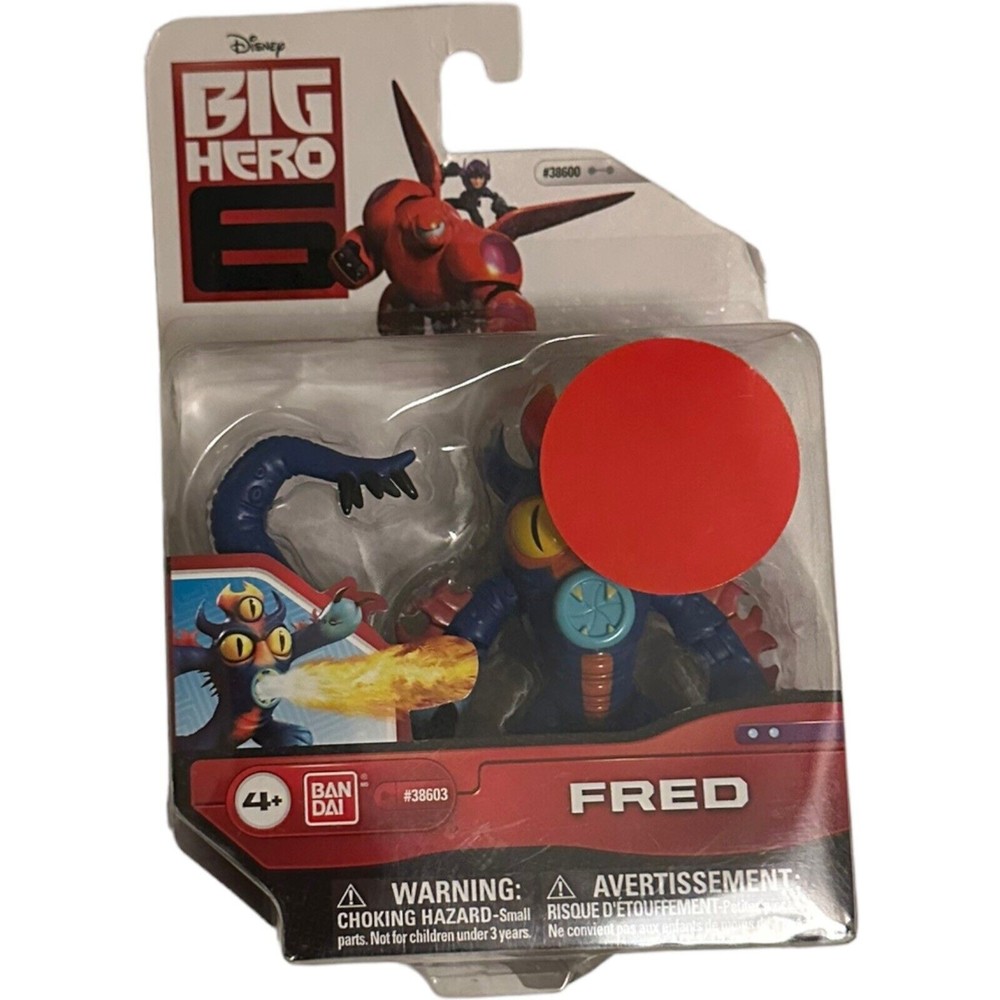 Disney Big Hero 6 The Series Fred 2014 Ban Dai Action Figure New In Box NIB Rare